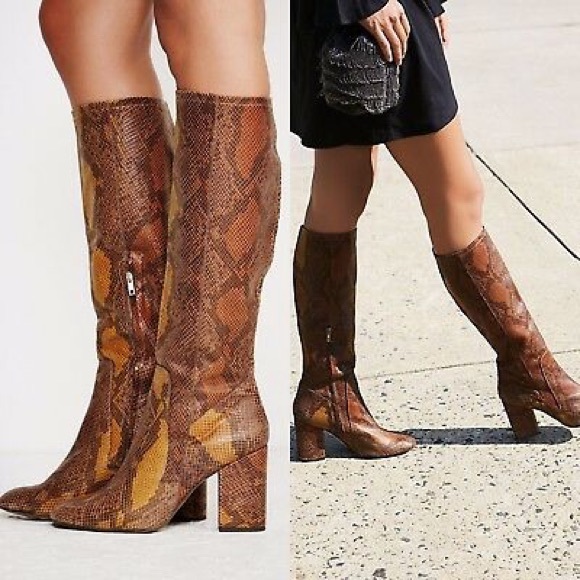 Free People Shoes - ✨ FINAL✨Free People high ground snakeskin boots